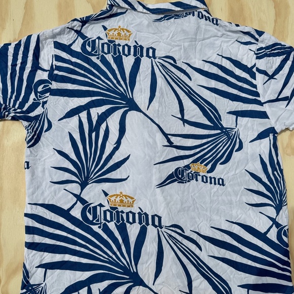 Corona Hawaiian Shirt Men’s Tropical Summer Beach Short Sleeve Size XXL - Picture 5 of 6